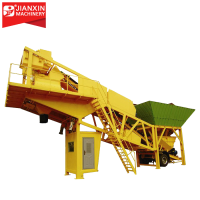 with twin shaft concrete mixer 2019 ready mixed portable mobile concrete batching plant price for sale